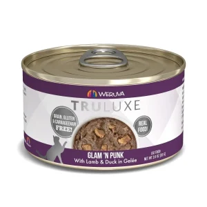 Weruva Truluxe Glam N Punk Lamb, Tuna & Duck Wet Cat Food, 3 oz each, Case of 24