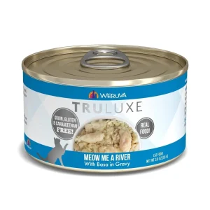 Weruva TruLuxe Meow Me a River Wet Cat Food - Basa in Gravy, 3 oz each, Case of 24