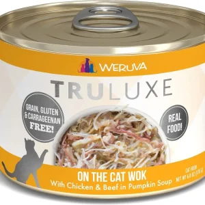 Weruva TruLuxe On-The-Cat-Wok Canned Cat Food - 6 Oz - Case of 24