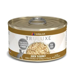 Weruva TruLuxe Quick 'N Quirky Grain-Free Wet Cat Food - Chicken and Turkey in Gravy, 3 oz each, Case of 24