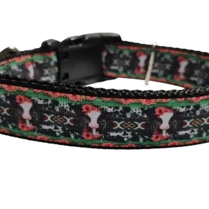 Western Cow Nylon Dog Collar