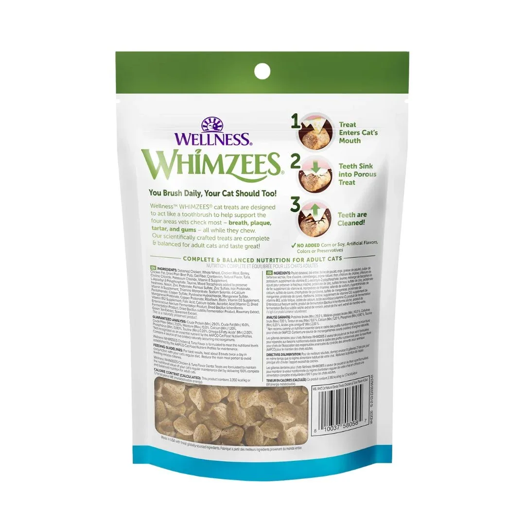 Whimzees Cat Dental Cat Treat Chicken Tuna 4.5 oz - Image 2
