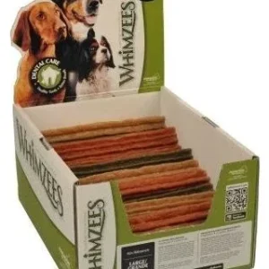 Whimzees Dog Stix Large Bulk, 40-Count