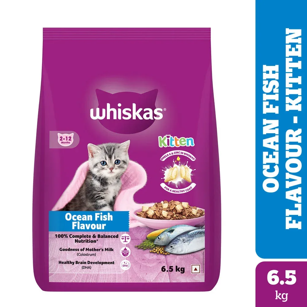Whiskas Ocean Fish Kitten/Mother and Baby Cat Dry Food - Image 2