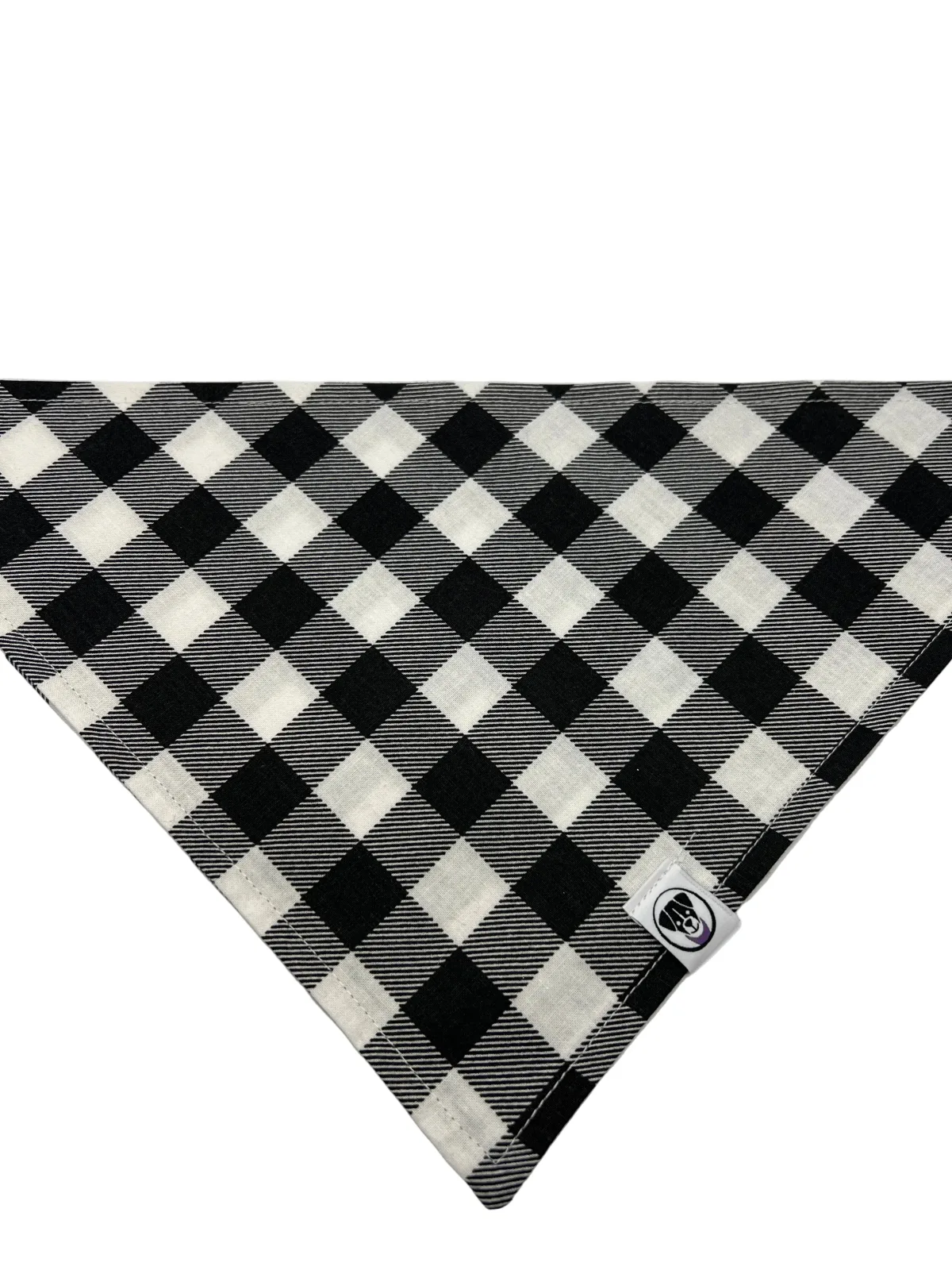 White Buffalo Plaid Dog Bandana - Image 2