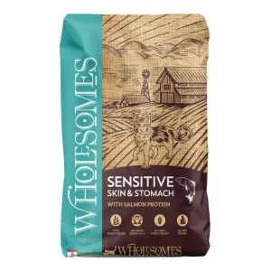 Wholesomes Sensitive Skin & Stomach Dry Cat Food with Salmon - 10 lb