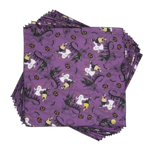 Witches and Ghosts Dog Bandana, 22 inch, 12 Pack