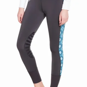 Women's Cooling Riding Tights - UPF 50+ UV Protection Equestrian Tights with Silicone Knee Patches