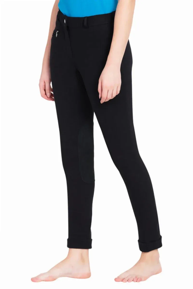 Women's Cotton Jodhpurs - Traditional Riding Pants with UltraGripp Knee Patches - Image 2