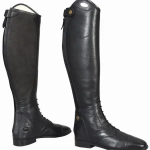 Women's Extra Tall Field Boots - TuffRider Regal Leather Riding Boots with Memory Foam - Black