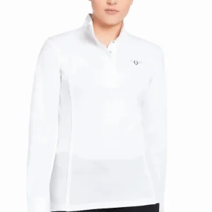 Women's Long Sleeve Show Shirt - Quick-Dry Moisture-Wicking Equestrian Competition Shirt
