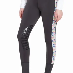 Women's Riding Tights - TuffRider Iris EquiCool Riding Tights with UV Protection and Silicone Knee Patches