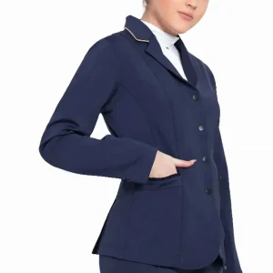Women's Show Coat - Stretch Competition Jacket with Contrast Piping