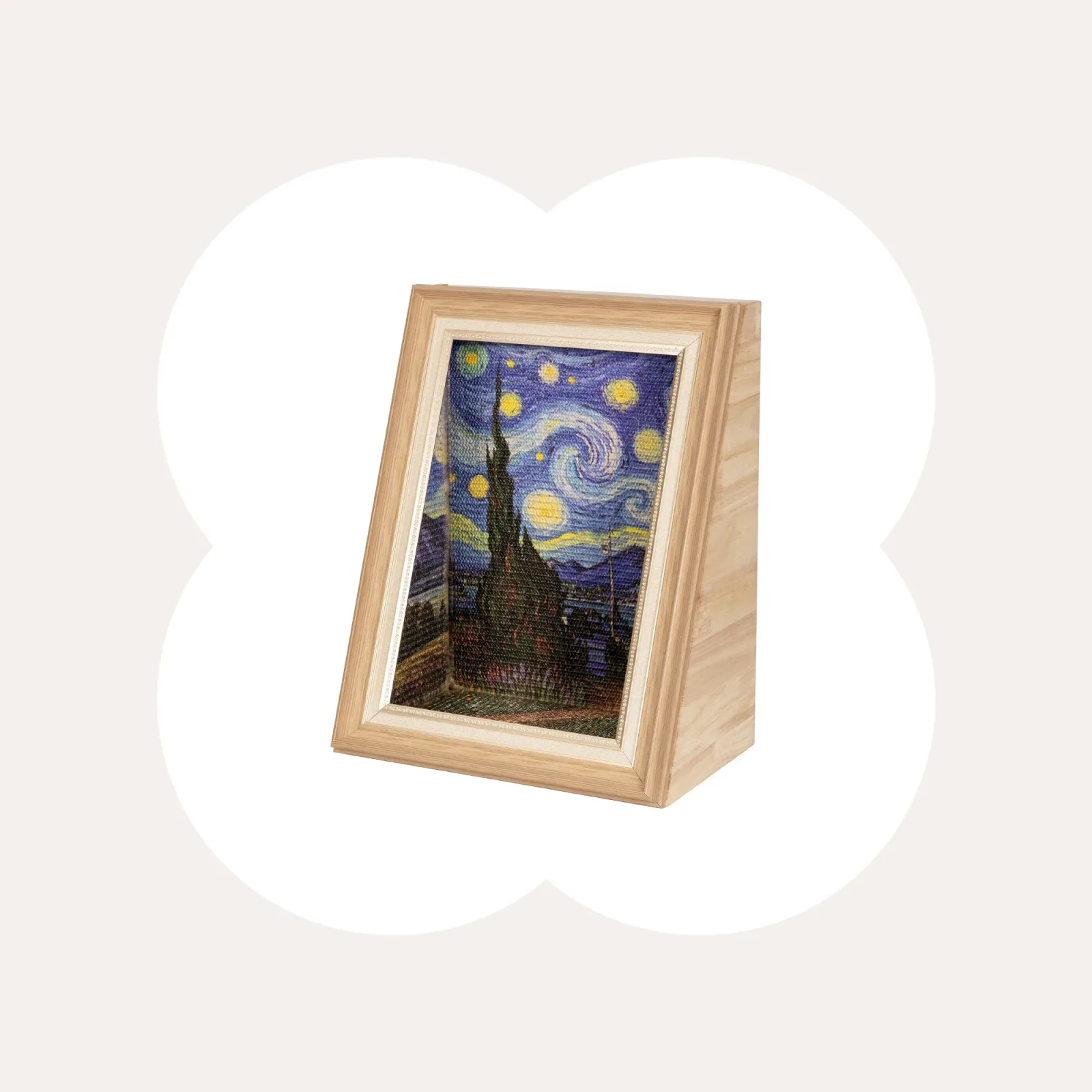 Wooden Art Cat Scratcher House