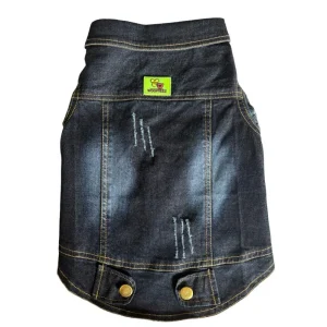 Woofiezz Denim Jackets for Dogs and Cats (Blue)