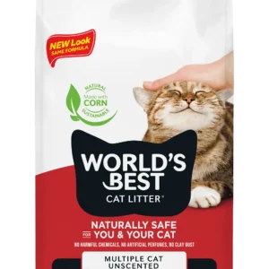 World's Best Multiple Cat Unscented Cat Litter