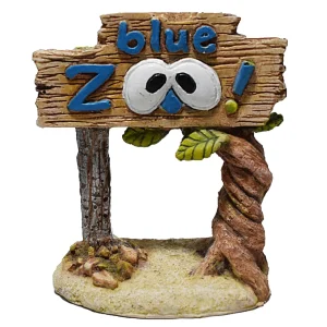 WW Blue Zoo Sign Resin Ornament - Map Price $9.29