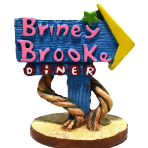 WW Briney Brook Diner Sign Resin Ornament - Map Price $7.29