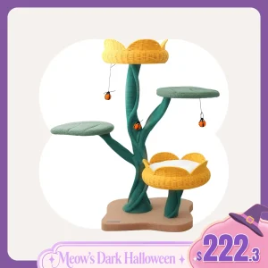 Yellow Tulip Cat Tree