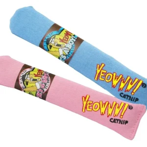 Yeowww! Big Baby Cigars Catnip Cat Toy Pink &, Blue, 7 in