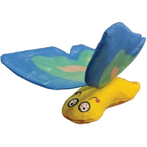 Yeowww Butterfly Catnip Cat Toy, Blue