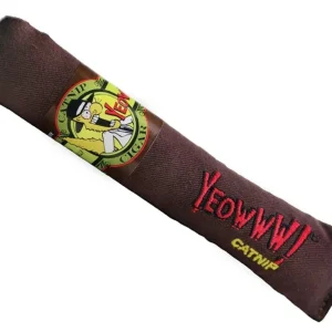 Yeowww Cigars Catnip Cat Toy, Brown, 7 in, 24-Count