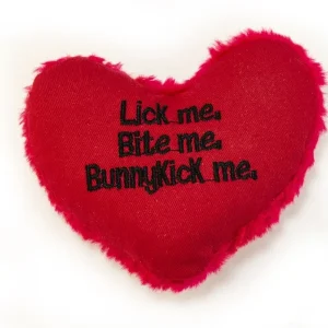 Yeowww Hearrrt Attack Catnip Cat Toy Lick me, Bite me, Bunnykick me