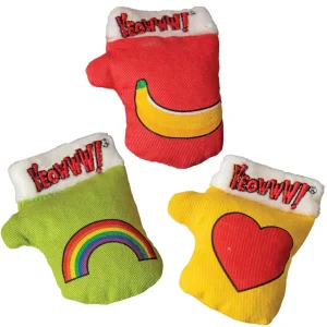 Yeowww Kitten Mittens Catnip Cat Toys, 3-Count
