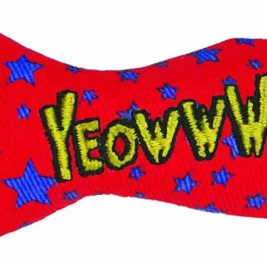 Yeowww Stinkies Catnip Cat Toy, Red, Blue, 3 in
