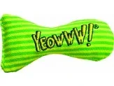 Yeowww Stinkies Catnip Cat Toy, Yellow, Green, 3 in - Image 2