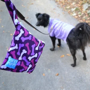 Yucky Puppy - Yucky Puppy Dog Poop Bag Holders-- Blue or Pink/Purple Bone (Set of 2)