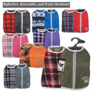 Zack & Zoey Nor'Easter Dog Blanket Coat - Waterproof Plaid Winter Jacket