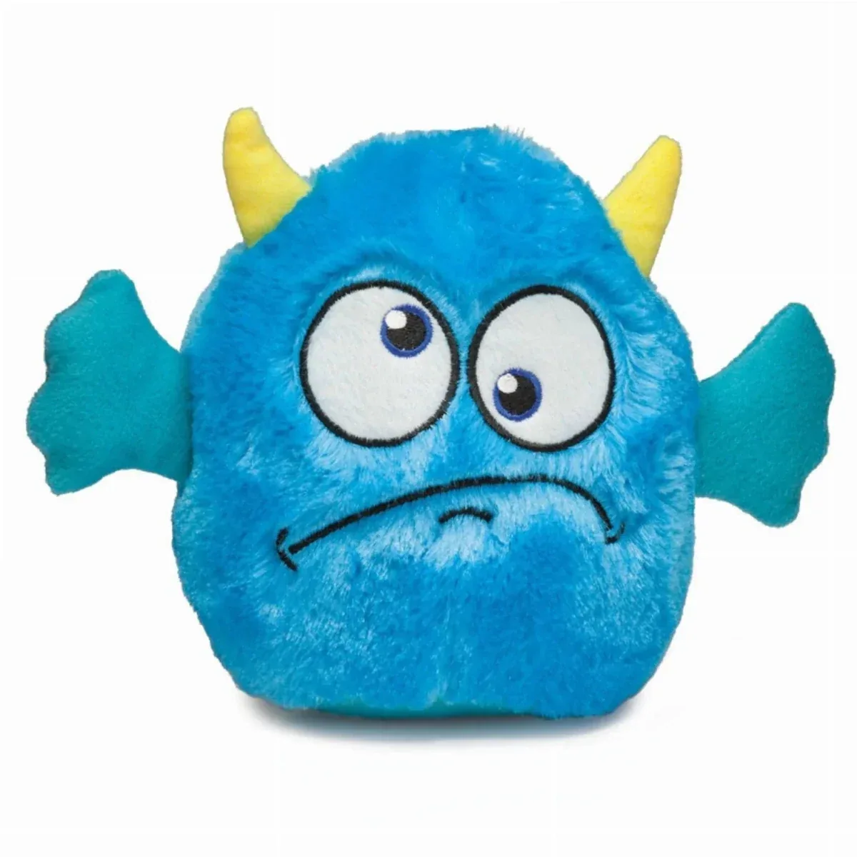 Zanies Rock Monster Stuffed Plush Dog Toy - Blue, Pink & Purple - Image 2