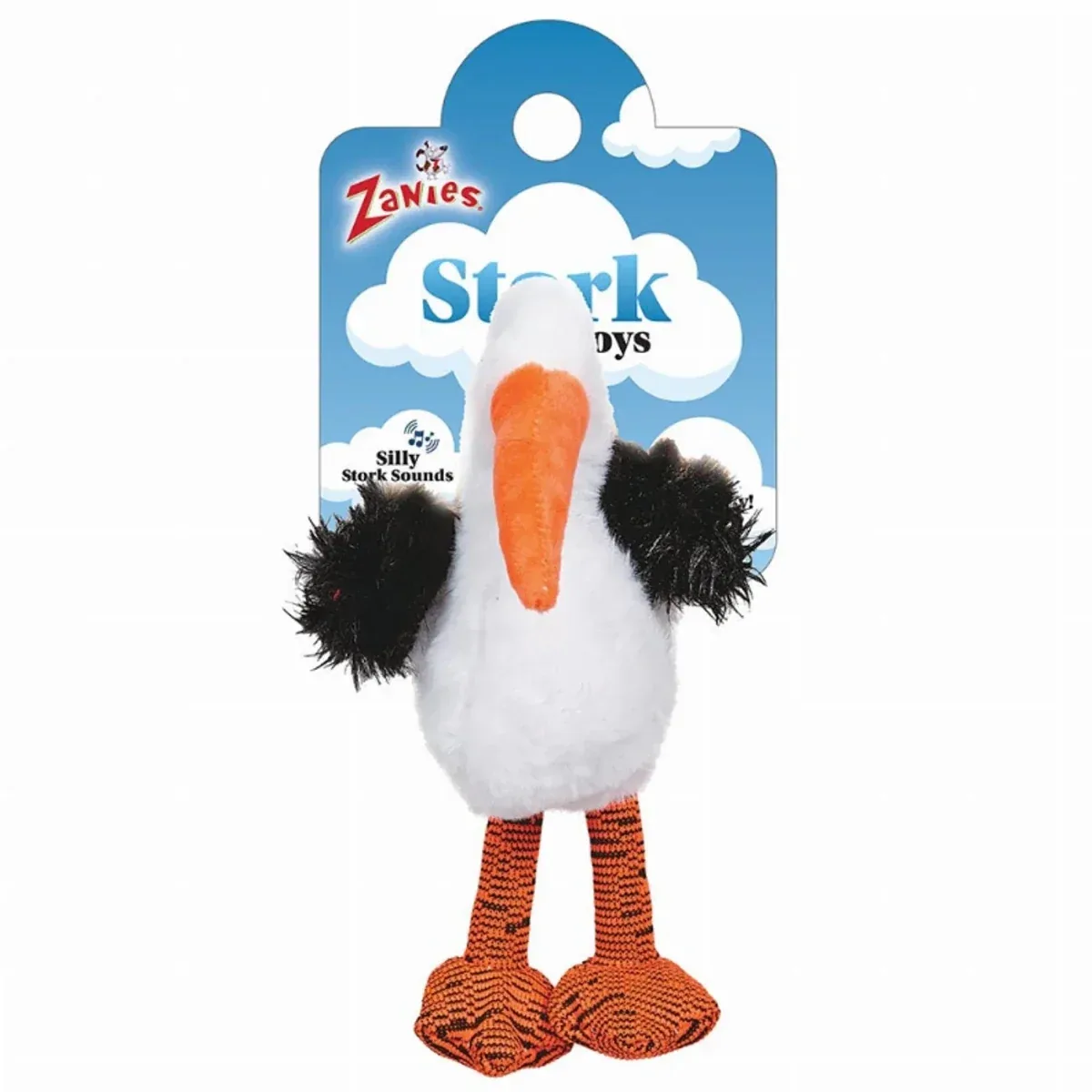 Zanies ZA Leggy Stork Dog Toy