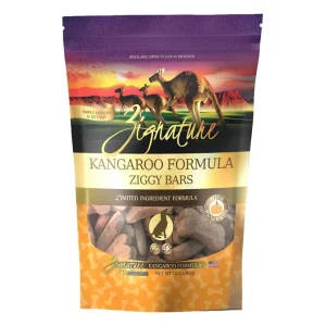 Zignature Dog Ziggy Bar Dog Treat Kangaroo, 12 oz
