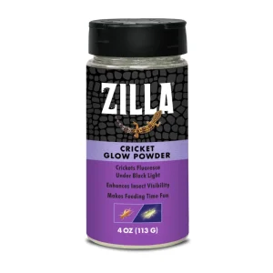 Zilla Cricket Glow Powder Calcium Supplement for Reptiles 4 oz