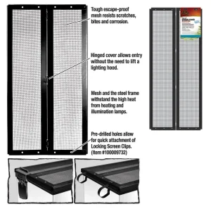 Zilla Fresh Air Screen Cover with Center Hinge 30 x 12 in