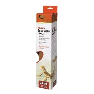 Zilla Reptile Terrarium Liners, Brown 30/38/45 gal