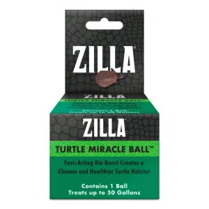 Zilla Turtle Miracle Ball Aquatic Habitat Water Care, 4-Count