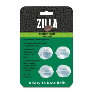 Zilla Turtle PURE Beneficial Bacteria Water Care for Aquatic Turtles, 4-Count