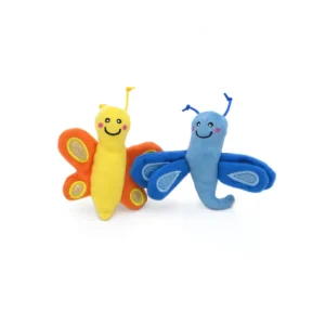 ZippyClaws Butterfly & Dragonfly Catnip Cat Toy, 2-Count