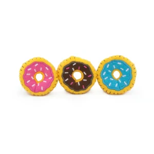 ZippyClaws Mini Donutz Catnip Cat Toy, 3-Count