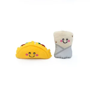 Zippyclaws Nomnomz Taco And Burrito Catnip Small, 2-Count