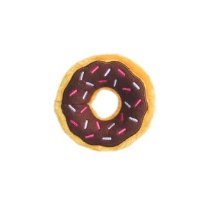 ZippyPaws Donutz Dog Toy Junior Chocolate Small