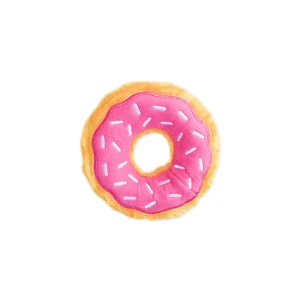 ZippyPaws Donutz Dog Toy Junior Strawberry Small