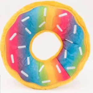 ZippyPaws Donutz Dog Toy Rainbow Jumbo