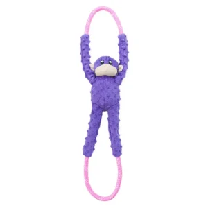 ZippyPaws RopeTugz Dog Toy Monkey Purple Large