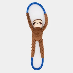 ZippyPaws RopeTugz Dog Toy Sloth Brown Large