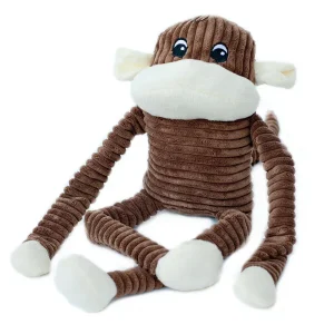 ZippyPaws Spencer the Crinkle Monkey Dog Toy Brown X-Large