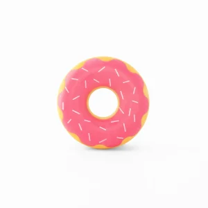 ZippyPaws ZippyTuff Donutz Dog Toy Strawberry Small